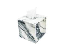 Pamono Square Tissue Box Cover in Paonazzo Marble><noscript><img width=
