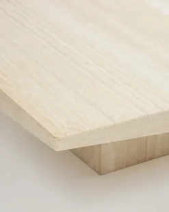 Clearance Pamono Square Travertine Coffee Table, 1970s