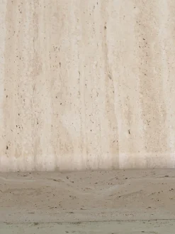 Online Pamono Square Travertine Saturn Coffee Table, 1980s