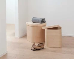 Outlet Pamono Square Wooden Box with Rounded Edges by Villahomecollection