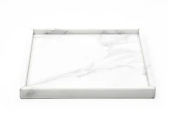 Pamono Squared Black Marquina Marble Tray><noscript><img width=