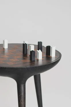 Clearance Pamono 21st Century Trojan Chess Table & Set in Black