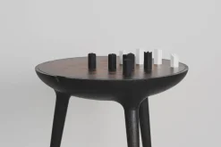 Clearance Pamono 21st Century Trojan Chess Table & Set in Black