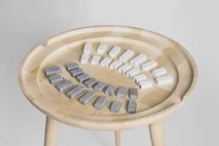 New Pamono 21st Century Trojan Chess Table & Set in White from Futuro Studio