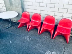 Discount Pamono Stackable Casalino Childrens Chairs by Alexander Begge for Casala, 1970s, Set of 5