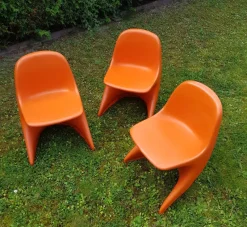 Pamono Stackable Children's Casalino Chairs by Alexander Begge for Casala, 1970s, Set of 3> Children's Chairs