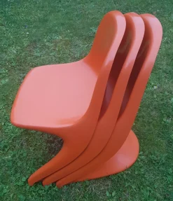 Pamono Stackable Children's Casalino Chairs by Alexander Begge for Casala, 1970s, Set of 3> Children's Chairs