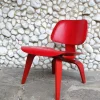 Pamono Stained Red LCW Lounge Chair by Charles & Ray Eames for Herman Miller / Evans Products Company, 1948> Lounge Chairs & Armchairs