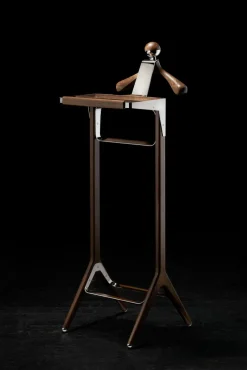 Online Pamono Stainless Steel & American Black Walnut Classical Valet Stand by Honorific