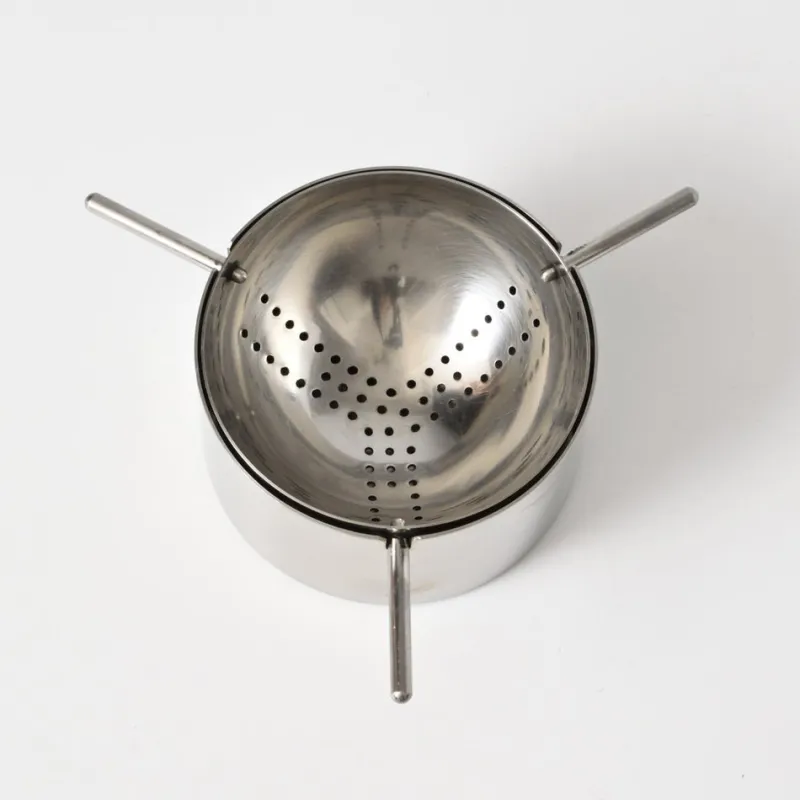 Pamono Stainless Steel Cylinda Line Tea Strainer by Arne Jacobsen for Stelton, 1970s