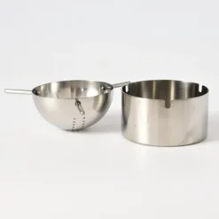 Pamono Stainless Steel Cylinda Line Tea Strainer by Arne Jacobsen for Stelton, 1970s