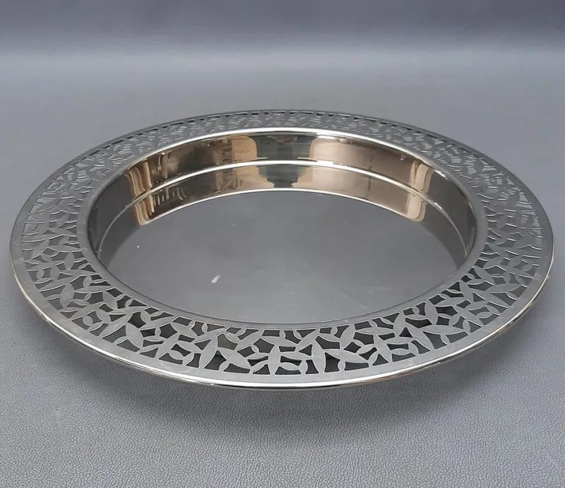 Pamono Stainless Steel Tray by Marta Sansoni for Alessi, 1970s> Trays