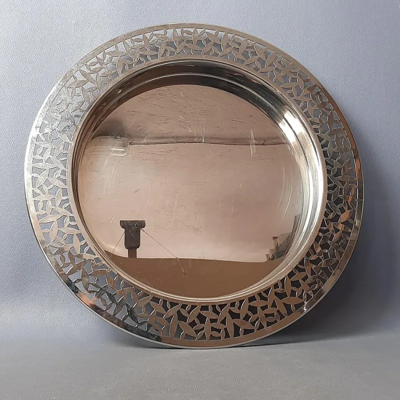 Pamono Stainless Steel Tray by Marta Sansoni for Alessi, 1970s> Trays