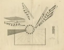 Pamono Staircase Designs, 1739, Paper, Set of 3> Work On Paper