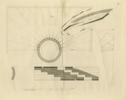 Pamono Staircase Designs, 1739, Paper, Set of 3> Work On Paper