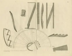 Pamono Staircase Designs, 1739, Paper, Set of 3><noscript><img width=