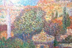 Best Pamono Stan Reszka, Pointillist View of Istanbul, Oil on Canvas, 1951