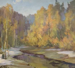 Pamono Stanisław Tkacz, Landscape, Oil on Canvas
