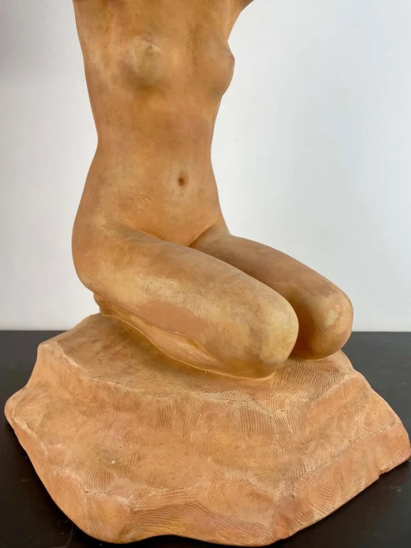 Pamono Stanislas Lami, Nude Woman, Early 20th Century, Terracotta> Art Deco