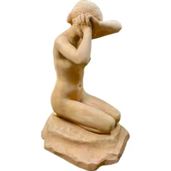 Pamono Stanislas Lami, Nude Woman, Early 20th Century, Terracotta><noscript><img width=