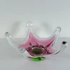 Pamono Star-Shaped Glass Bowl attributed to Josef Hospodka for Chribska Glassworks, 1960s> Bowls
