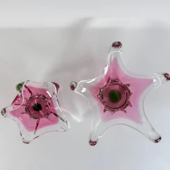 Pamono Star-Shaped Glass Bowl attributed to Josef Hospodka for Chribska Glassworks, 1960s><noscript><img width=