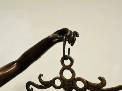 Pamono Statue of Lady Justice, 1920s-1940s, Bronze with Marble Base><noscript><img width=