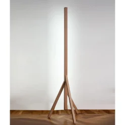 Pamono Stecco Floor Lamp in Aluminum and Vegetable Tanned Leather by Oscar Maschera><noscript><img width=