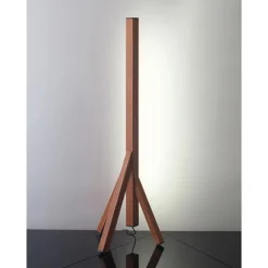 New Pamono Steccolino Table Lamp in Aluminum and Vegetable Tanned Leather by Oscar Maschera