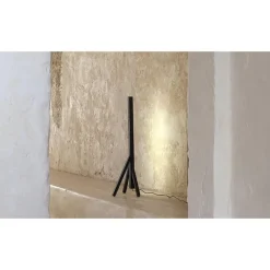 New Pamono Steccolino Table Lamp in Aluminum and Vegetable Tanned Leather by Oscar Maschera