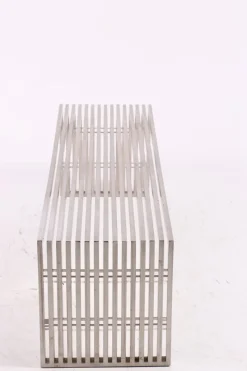 Pamono Steel Bench from Milo Baughman, 1970s> Benches