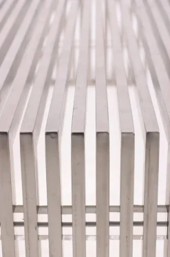 Pamono Steel Bench from Milo Baughman, 1970s><noscript><img width=