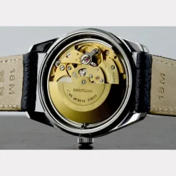 Pamono Steel Chronometer Watch from Breitling, Switzerland, 1960s><noscript><img width=