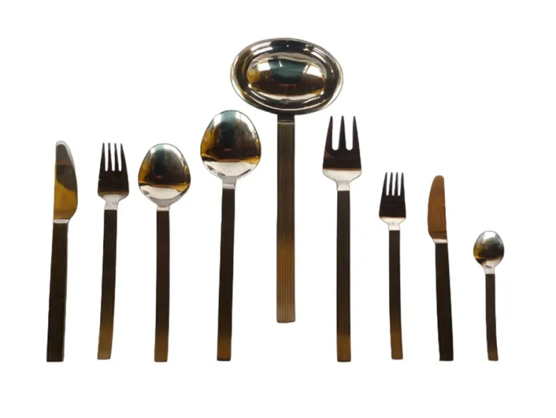 Pamono Steel Cutlery by Nencioni Moleri for Design Zani, 1960s, Set of 75> Cutlery & Serving Utensils