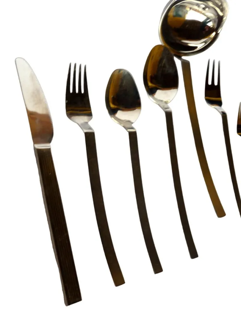Pamono Steel Cutlery by Nencioni Moleri for Design Zani, 1960s, Set of 75> Cutlery & Serving Utensils