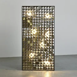 Pamono Steel Decorative Panels, France, 1970s