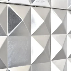 Pamono Steel Decorative Panels, France, 1970s