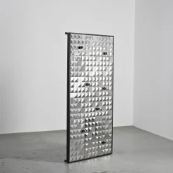 Pamono Steel Decorative Panels, France, 1970s