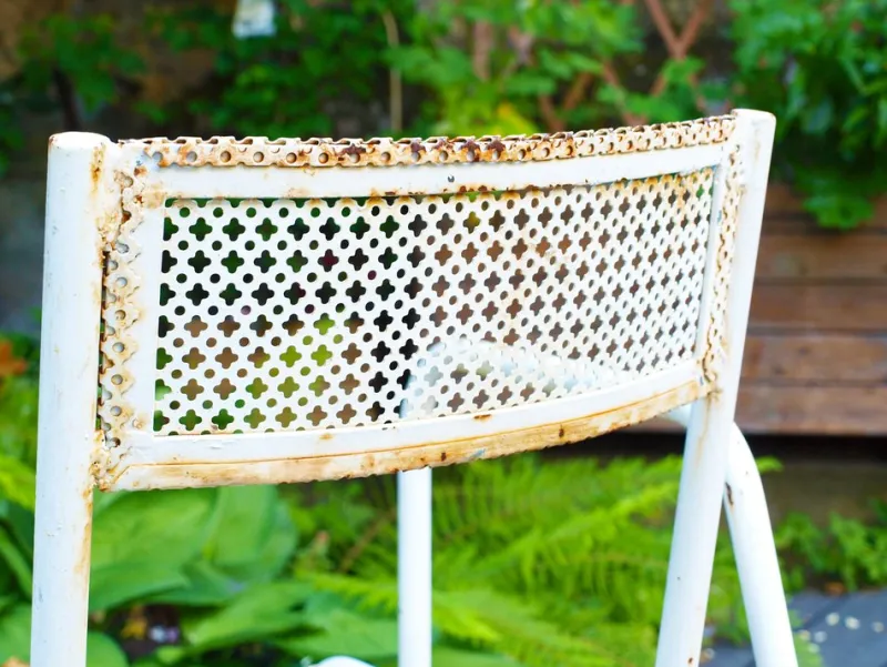 Pamono Steel Garden Furniture, 1950s, Set of 7> Garden Seating