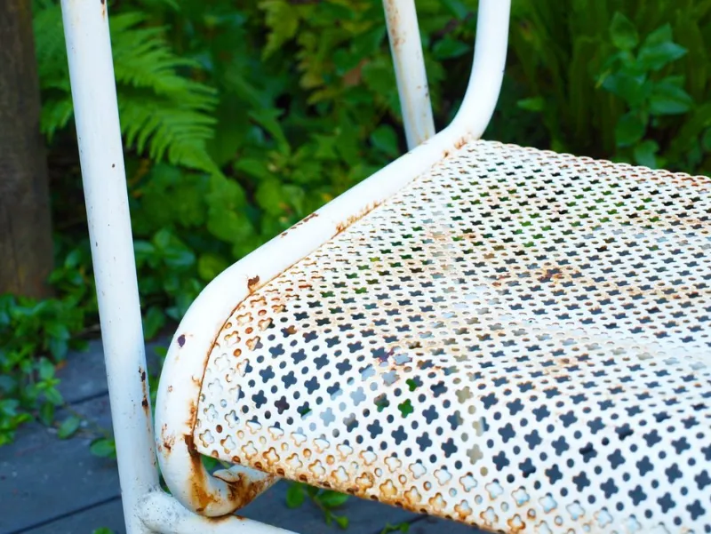 Pamono Steel Garden Furniture, 1950s, Set of 7> Garden Seating