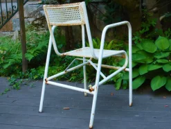 Pamono Steel Garden Furniture, 1950s, Set of 7><noscript><img width=