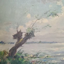 Pamono Stephan Kip, Impressionist Landscape, 1970s, Oil on Canvas><noscript><img width=