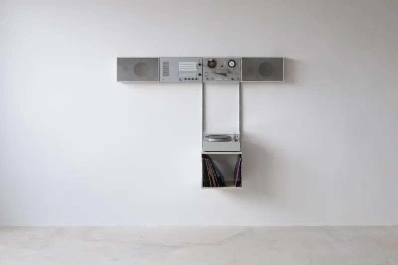 Pamono Stereo Wall Unit by Dieter Rams for Braun, 1960s, Set of 10> Electronics