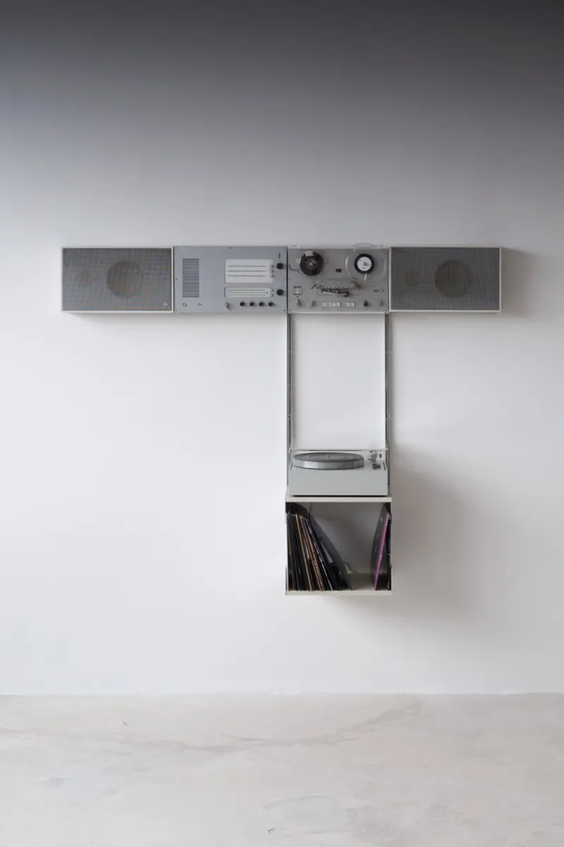 Pamono Stereo Wall Unit by Dieter Rams for Braun, 1960s, Set of 10> Electronics