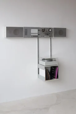Pamono Stereo Wall Unit by Dieter Rams for Braun, 1960s, Set of 10><noscript><img width=