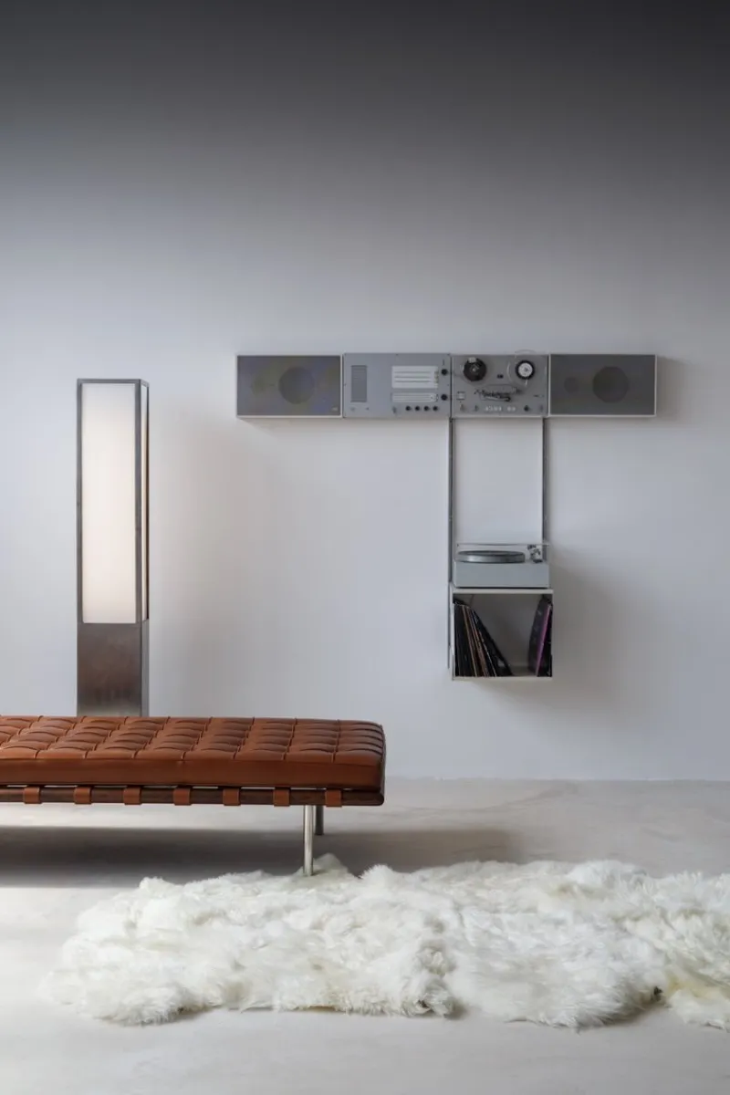 Pamono Stereo Wall Unit by Dieter Rams for Braun, 1960s, Set of 10> Electronics