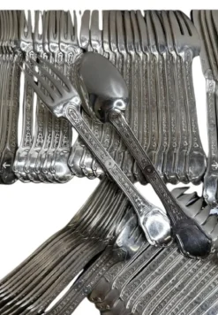 Pamono Sterling Silver Cutlery, 1930, Set of 187><noscript><img width=