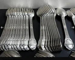 Pamono Sterling Silver Cutlery, 1930, Set of 187><noscript><img width=