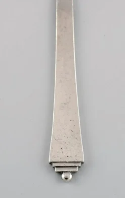 New Pamono Sterling Silver Pyramid Child's Food Pusher from Georg Jensen