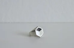 Pamono Sterling Silver Ring with Enamel by Georg Jensen, Denmark, 2014> Rings